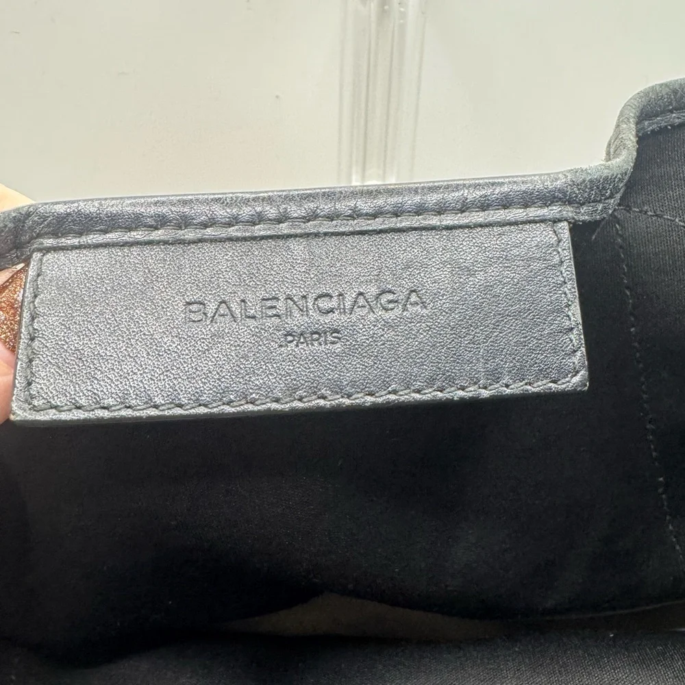 Balenciaga Paris Black and Cream Small Tote Authentic